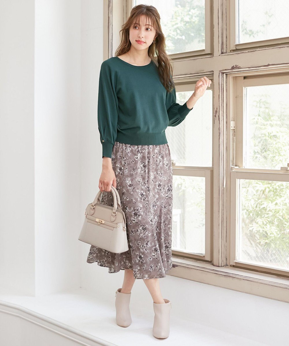 ANY SIS 【洗える】タックポイント ニット 