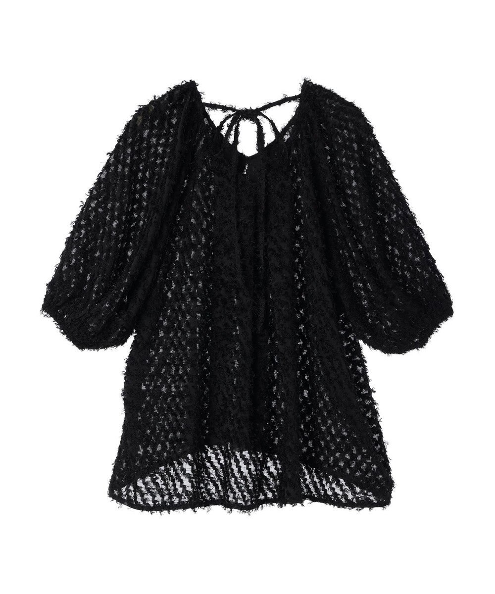 Green Parks AnriettMusee カットジャガードタックブラウス 