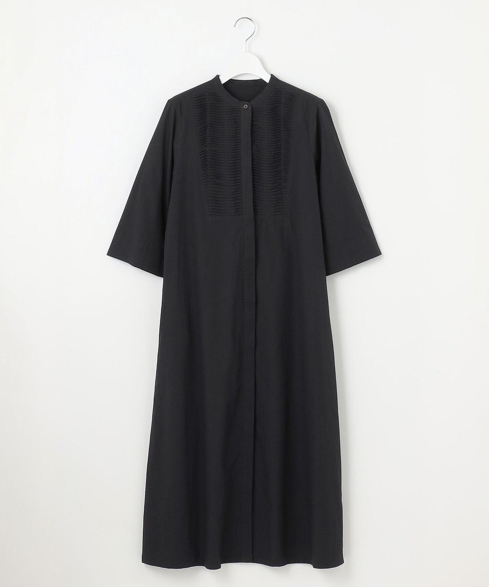 23区 【Indian Factory】コットンポプリン タックディテール シャツワンピース 