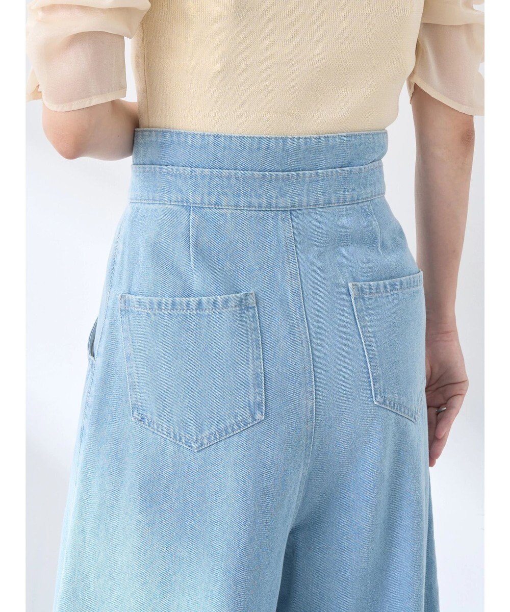 earth music&ecology ダブルベルトデザインワイドパンツ 