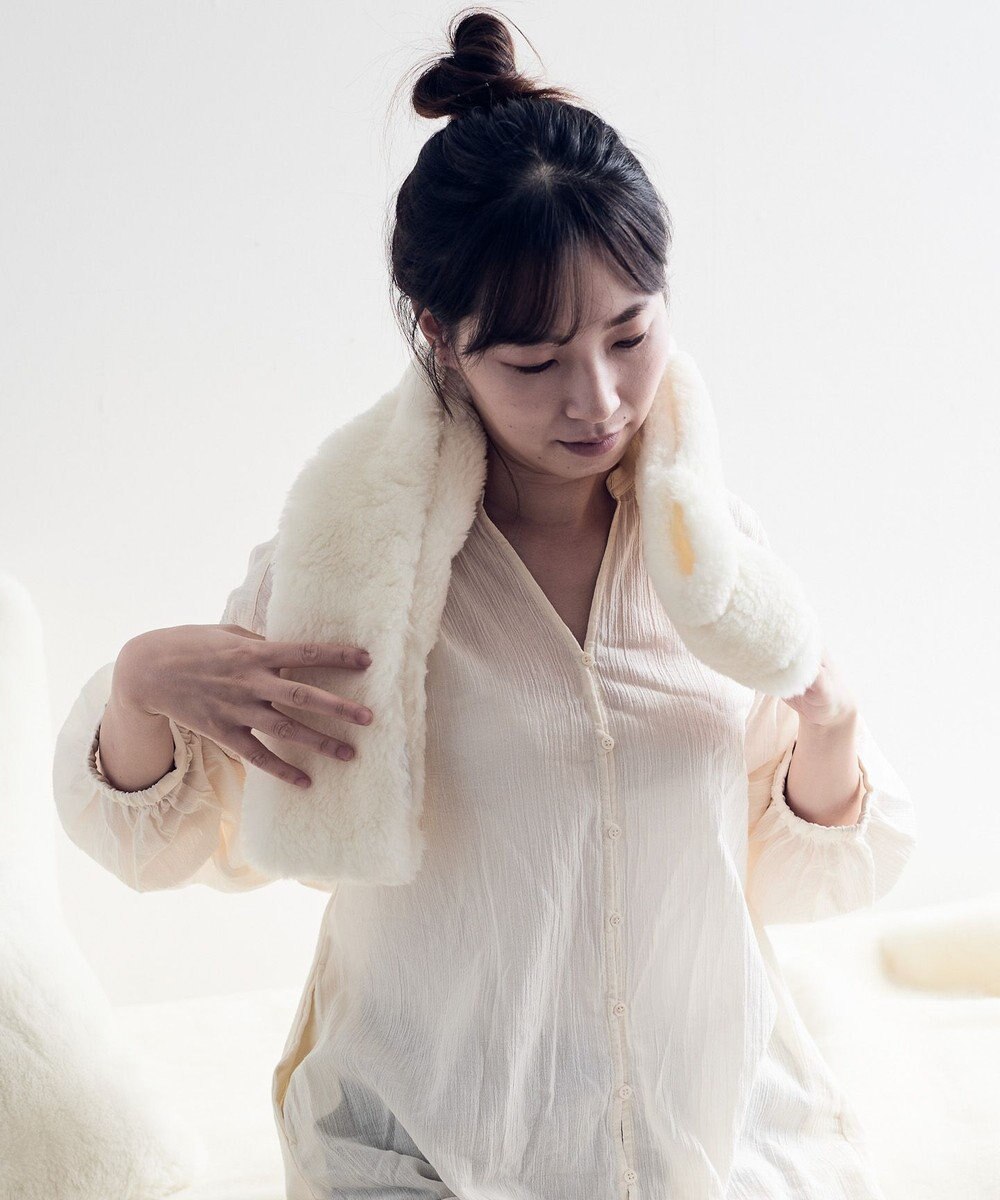 LOOM&SPOOL SRN3メリノウールあずきマフラー 