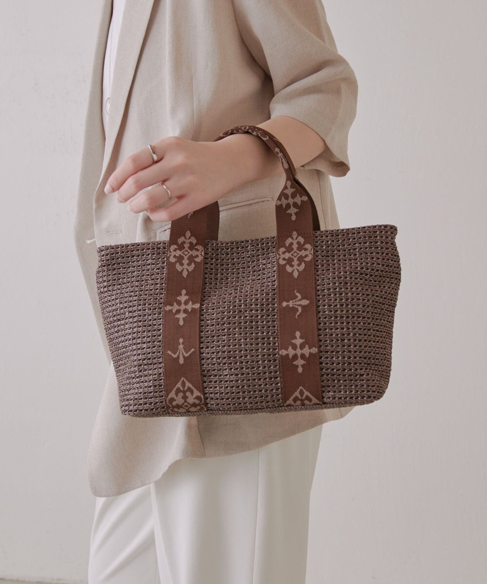 russet ナイロンラフィアデイリーミニトートバッグ(CE-1712) 