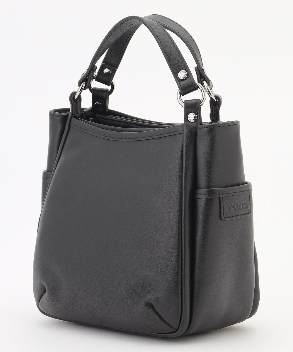 Y'SACCS カウレザー スクエア2wayミニトート 