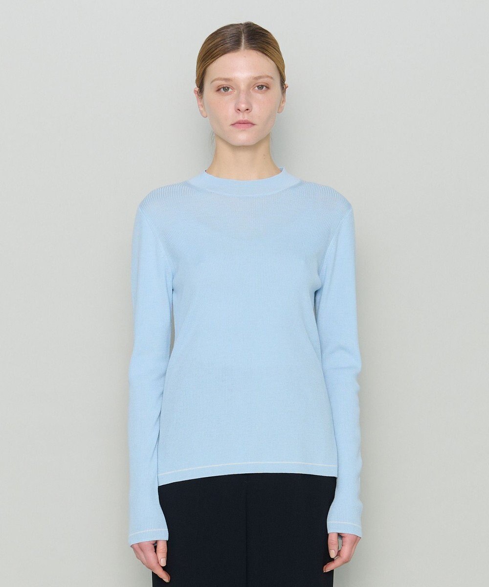 JOSEPH 【洗える】ウールリブ　ラウンドネックニット 