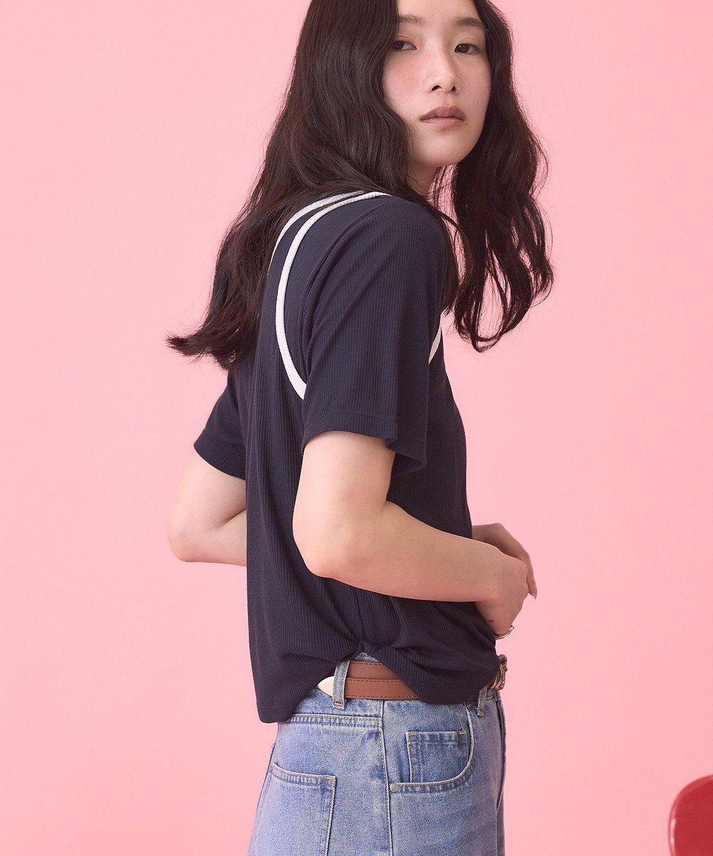 AMERICAN HOLIC 【PENNEY'S】配色タンクトップ+Tシャツ 