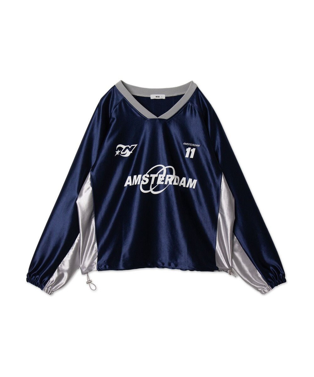 WEGO サテンゲームグラフィックプルオーバー 