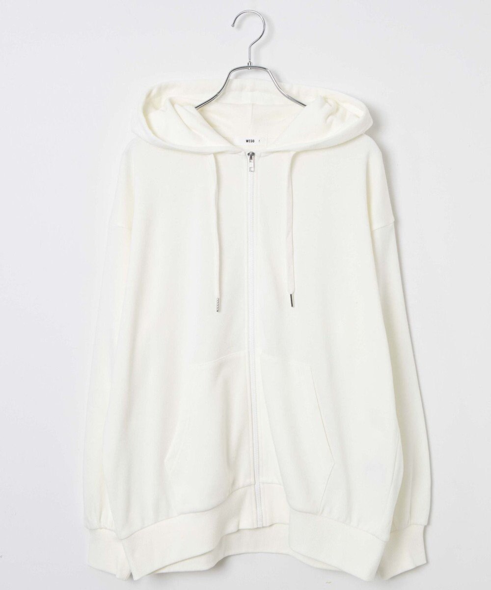 WEGO 【SCHOOLITEM】ルーズフィットジップパーカー 