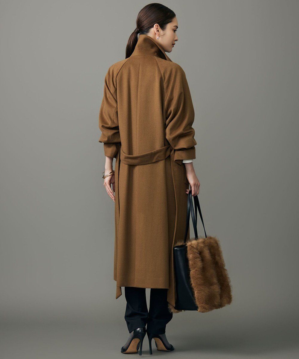 自由区 L 【SHIHOさん着用】Super100sライトビーバーロング コート 