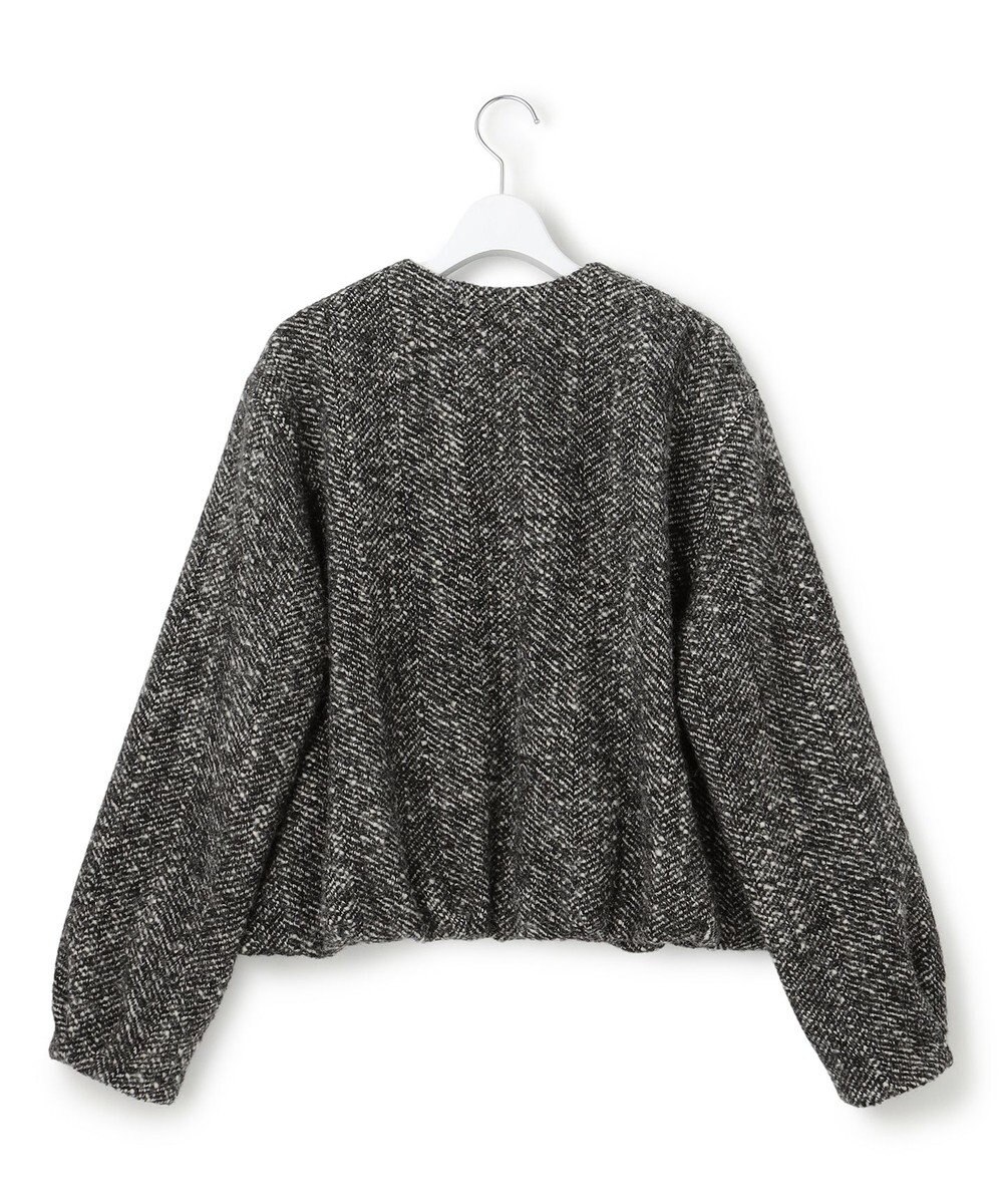 23区 S 【STORY11月掲載】BALLI ヘリンボーンツイード ノーカラー ブルゾン 