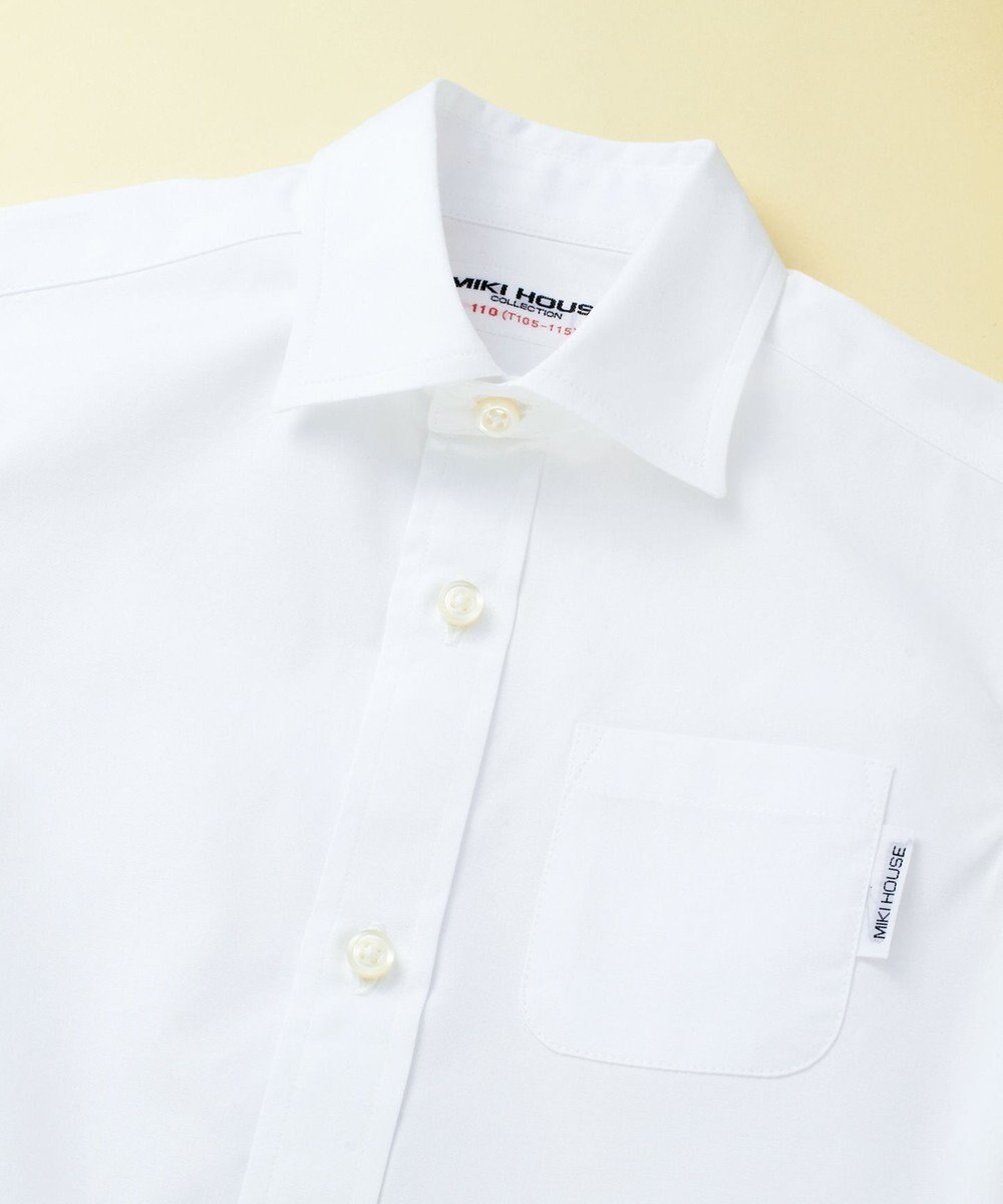 MIKI HOUSE HOT BISCUITS 【ミキハウス】【110-130cm】 ブロード素材の長袖シャツ 