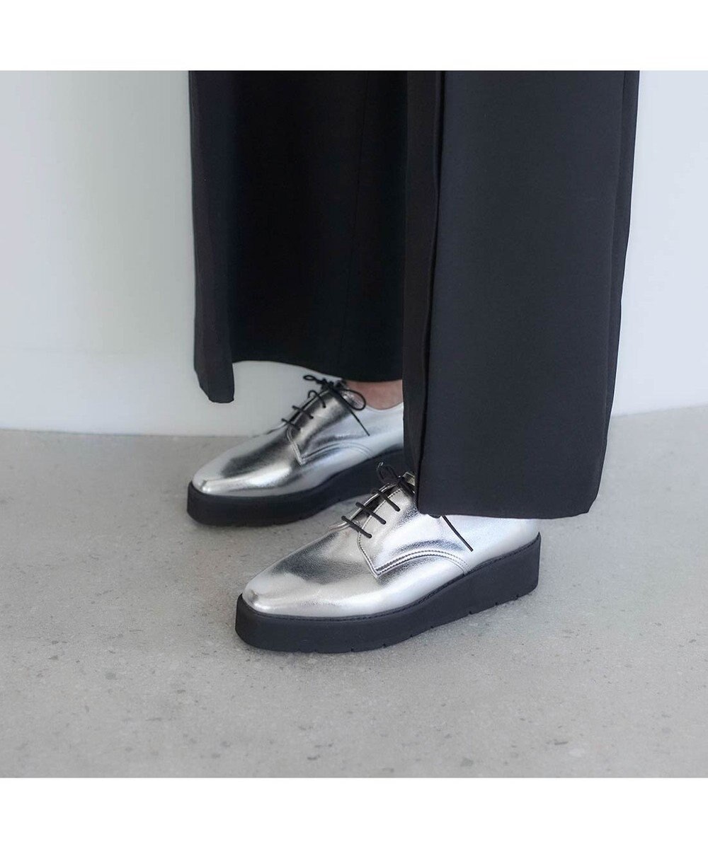 MODE ET JACOMO <carino>【レイン対応】レースアッププラットフォーム 