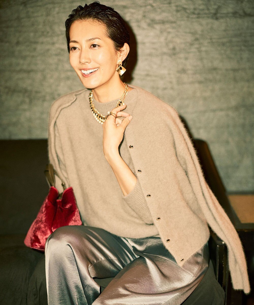 自由区 L 【SHIHOさん着用】ヘアリーフォックスプルオーバー ニット 