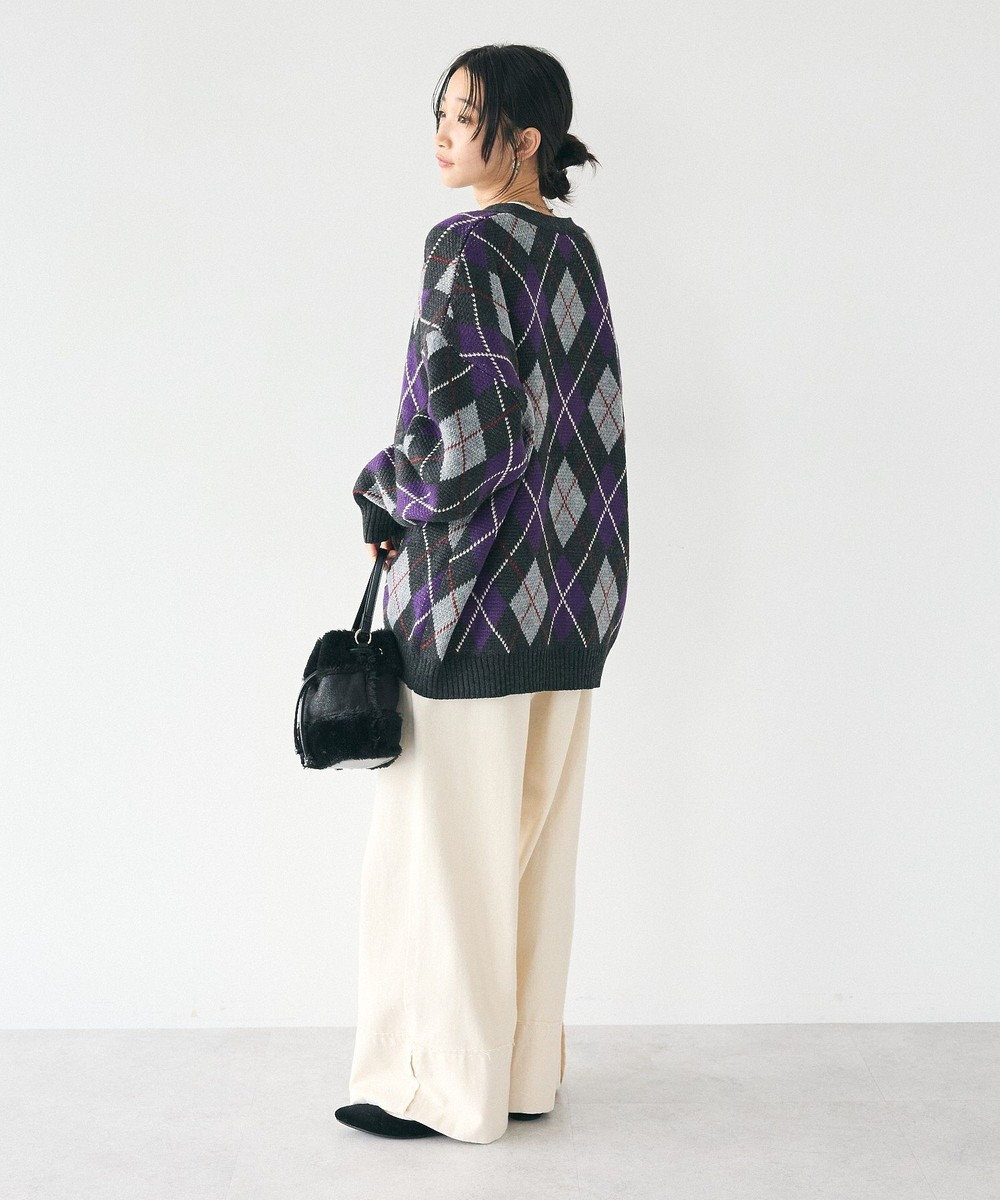 CRAFT STANDARD BOUTIQUE アーガイル柄カーディガン 