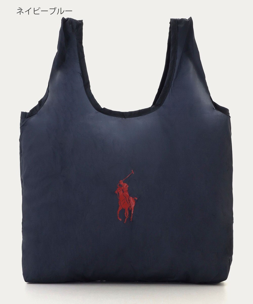 MOONBAT POLO RALPH LAUREN(ポロ ラルフローレン)ポロポニー ポケッタブル レインバッグ Sサイズ 無地 ストラップベルト付き 