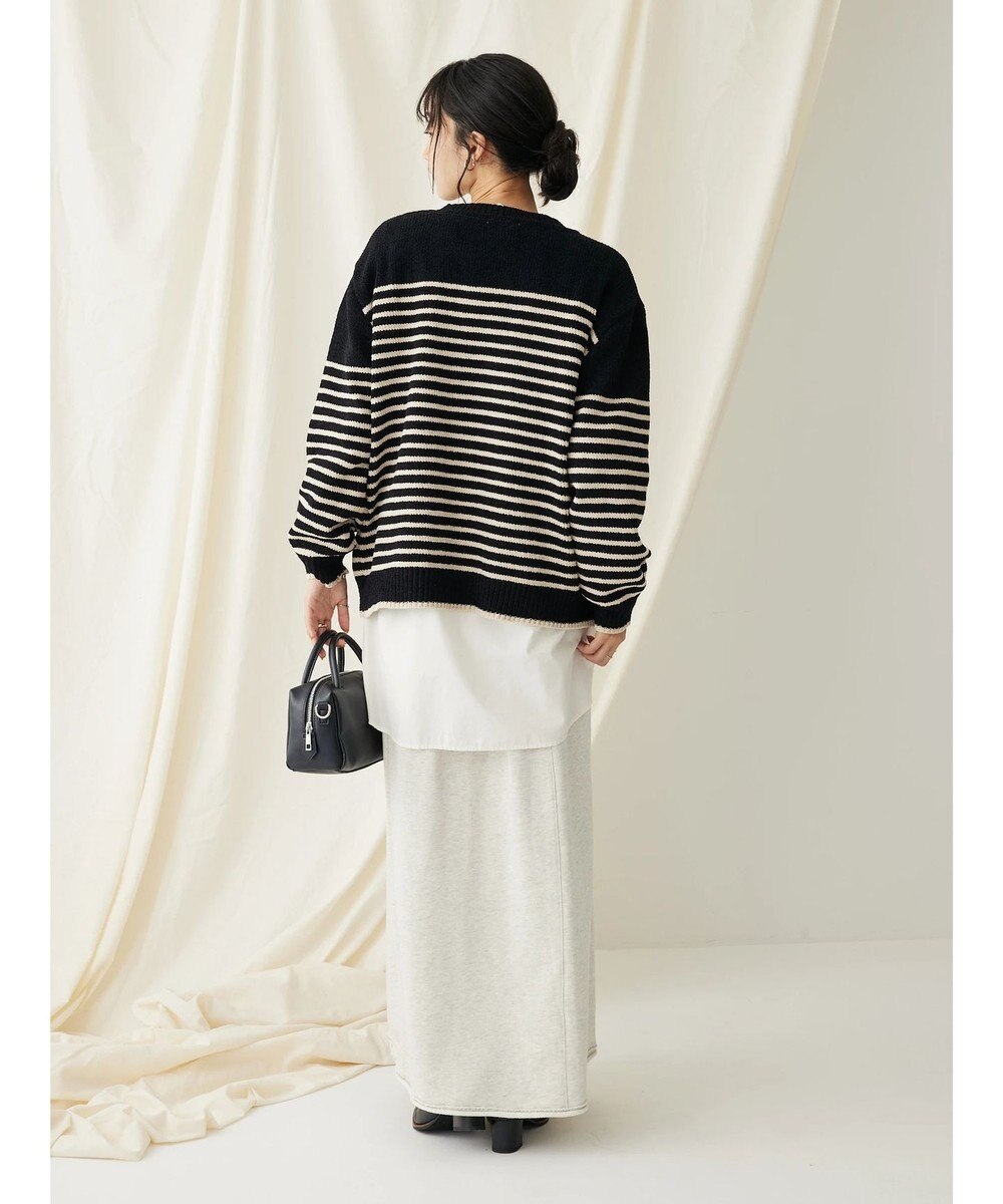 CRAFT STANDARD BOUTIQUE 洗えるモールニットボーダープルオーバー 