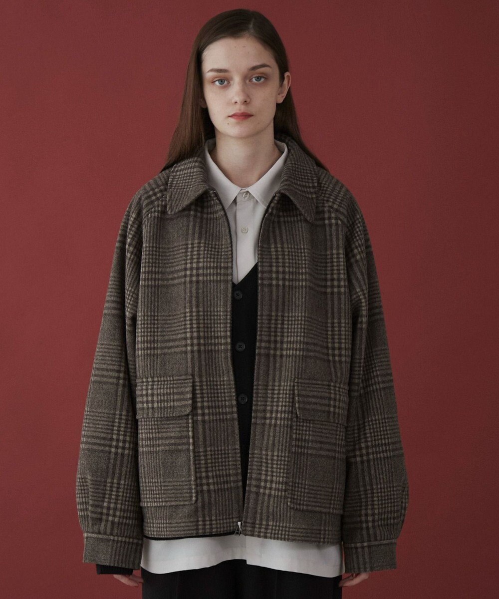 WEGO 【ユニセックス着用ITEM】メルトンショートZIPブルゾン 