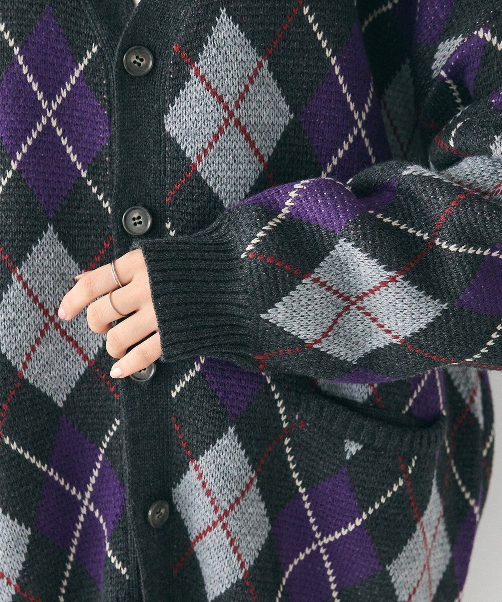 CRAFT STANDARD BOUTIQUE アーガイル柄カーディガン 