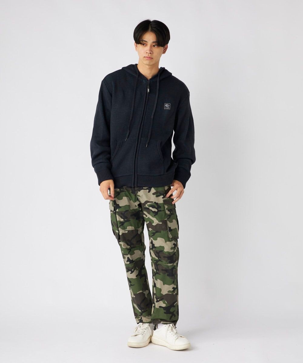 OP／FILA 【ocean pacific】ニットジップパーカー 