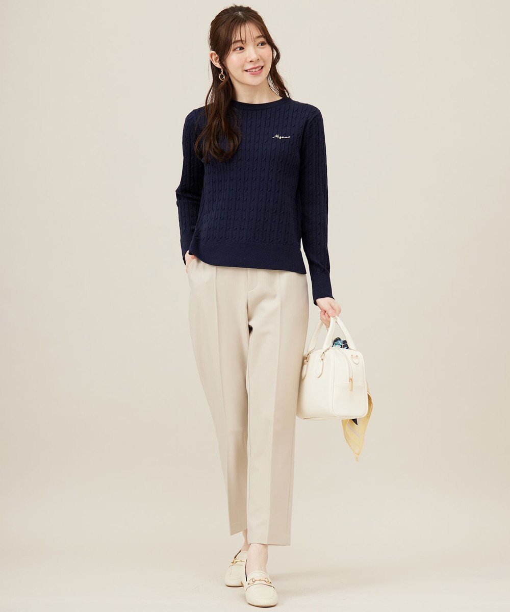 ANY SIS S 【洗える】褒めらレディテーパード パンツ 