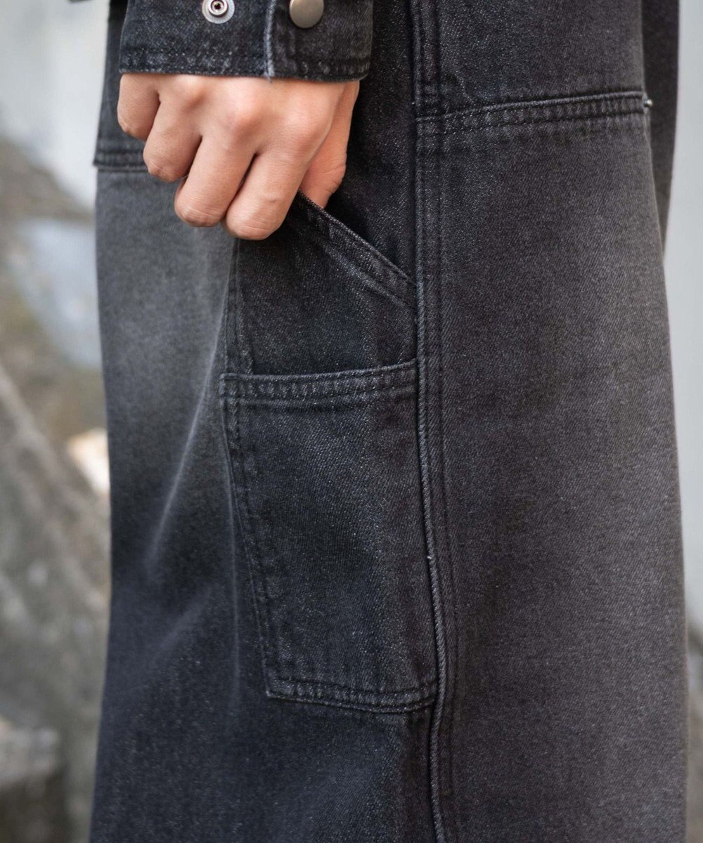 WEGO ワーカーズダブルニーデニムパンツ 