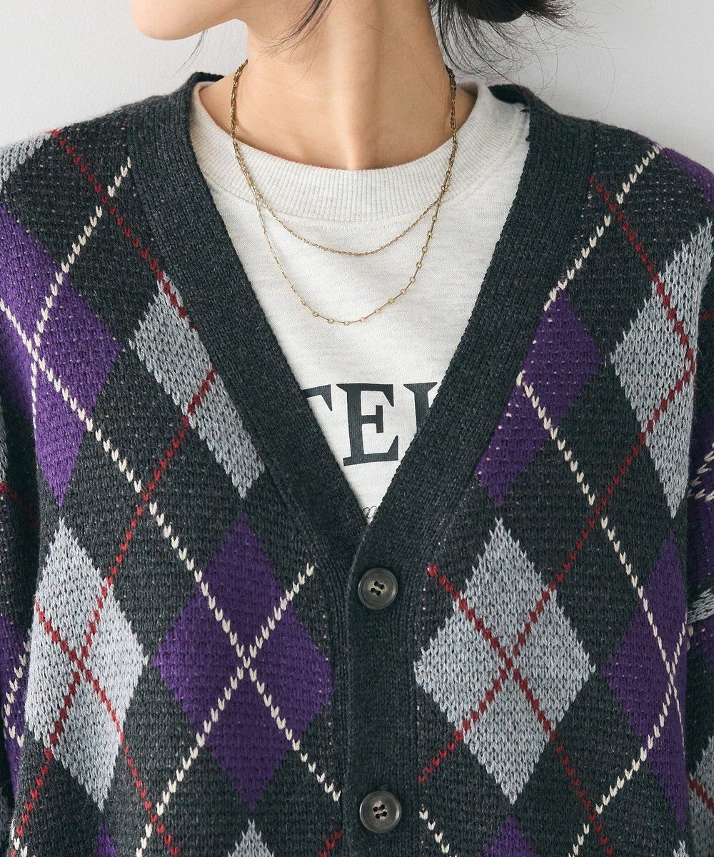 CRAFT STANDARD BOUTIQUE アーガイル柄カーディガン 