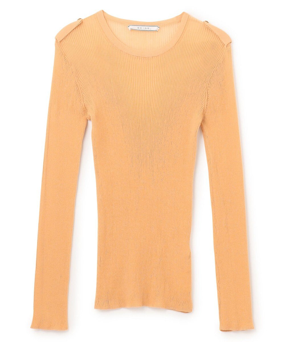 BEIGE， LIANE / リブニットトップス 