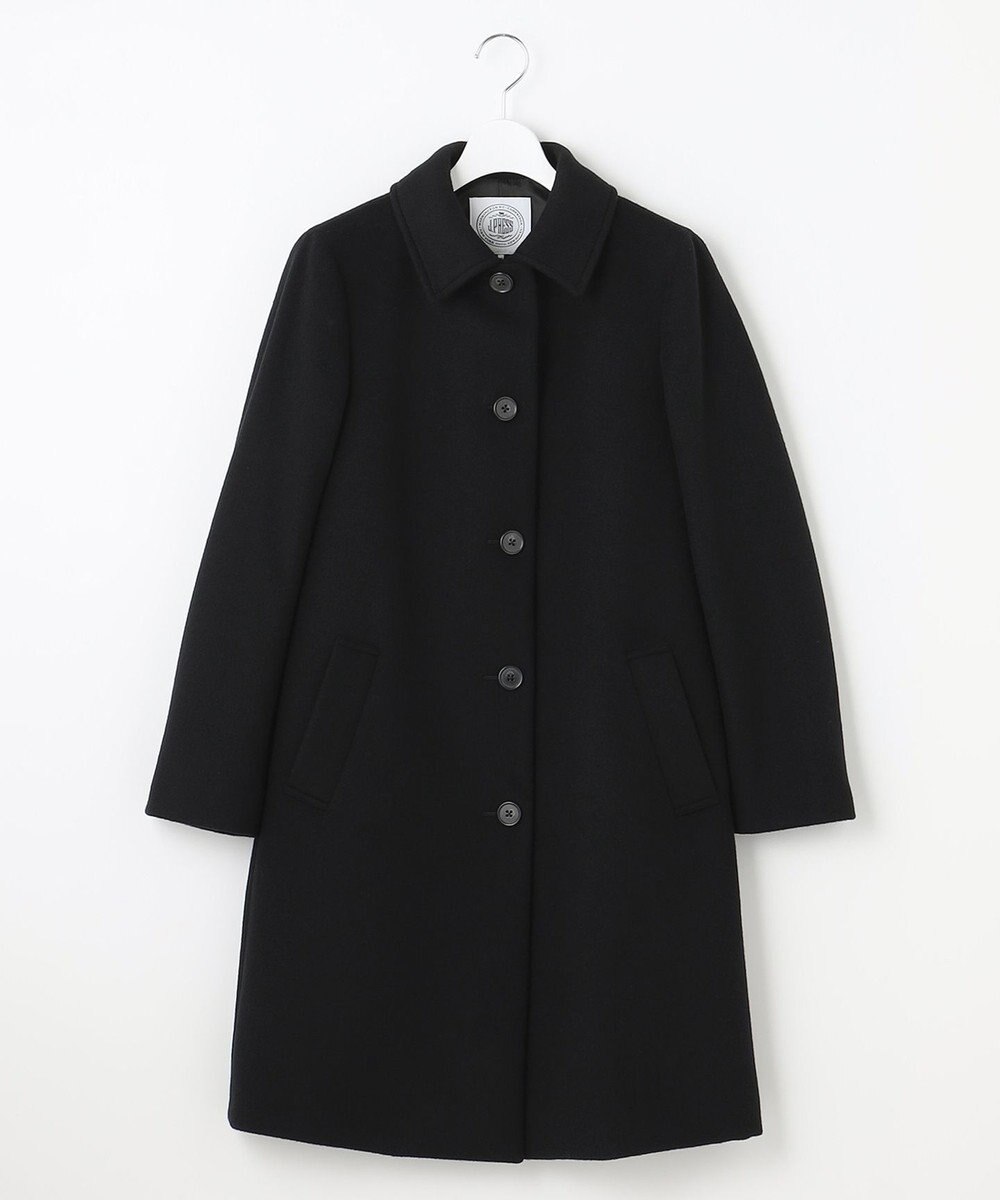J.PRESS LADIES L ショートビーバー ステンカラーコート 