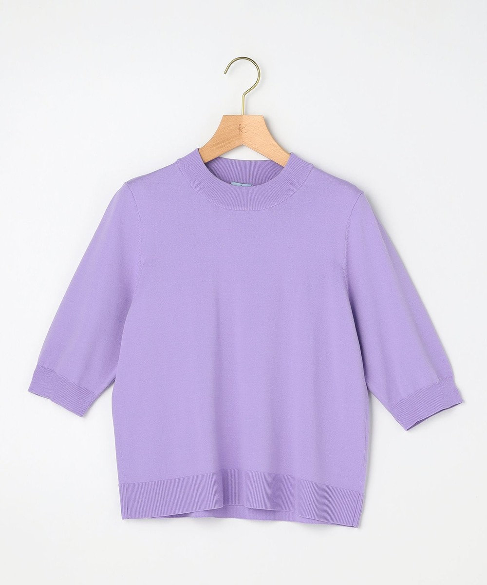 組曲 L 【先行予約】マイラックカラー 6分袖 ニット 