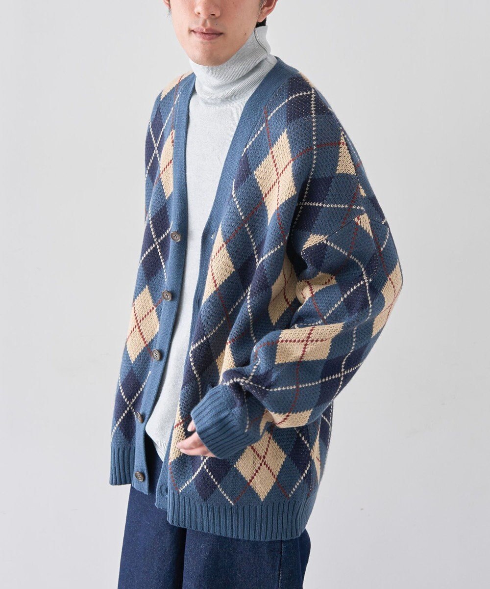 CRAFT STANDARD BOUTIQUE アーガイル柄カーディガン 
