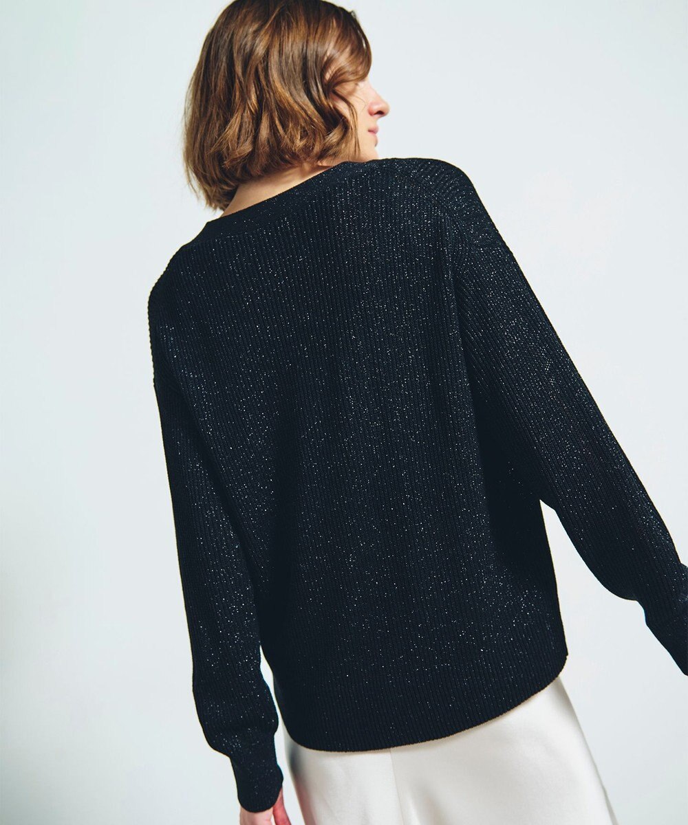 GRACE CONTINENTAL ラメニットカーディガン 