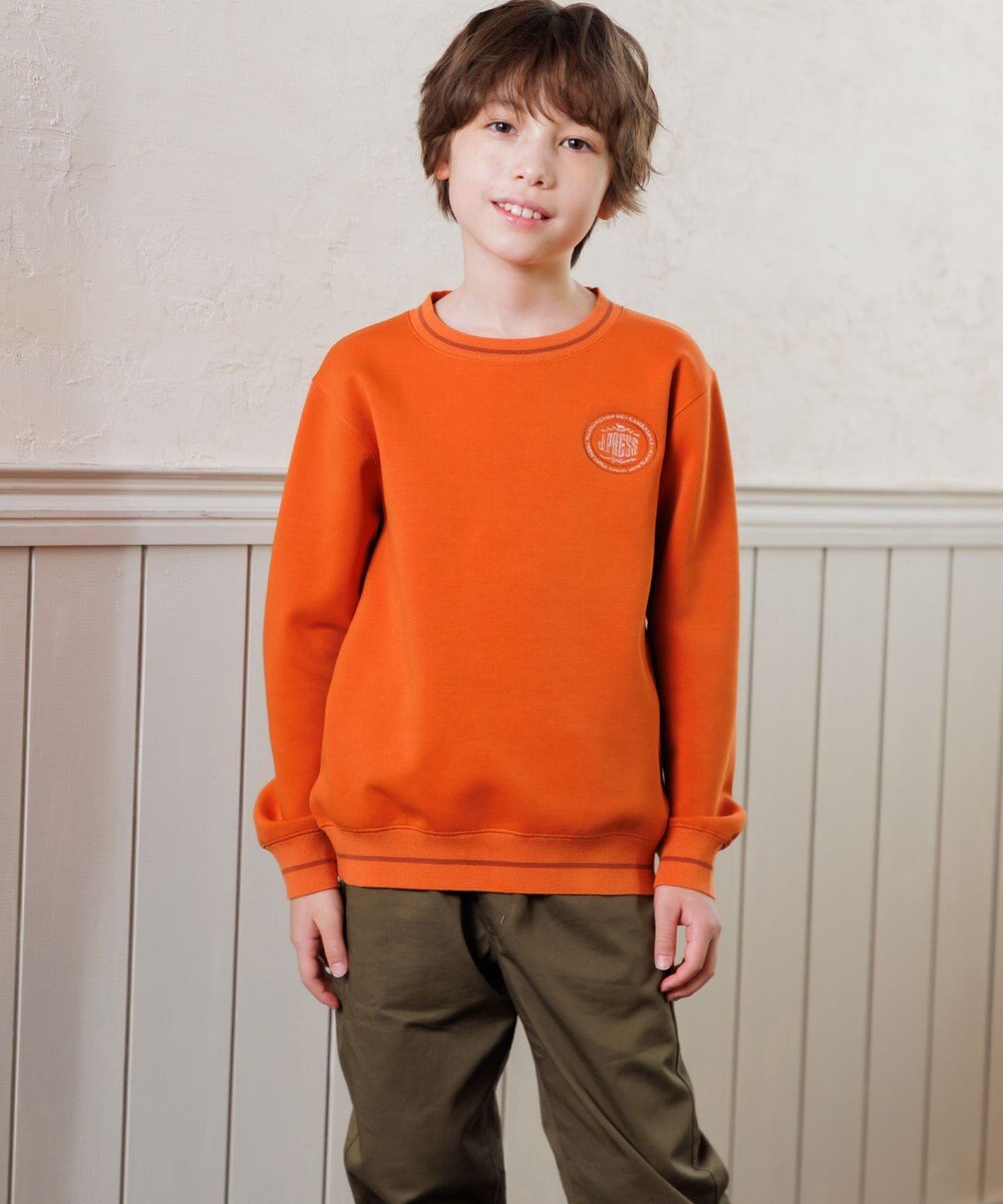 J.PRESS KIDS 【100-130cm】ダンボール ロゴエンブロイダリー トレーナー 