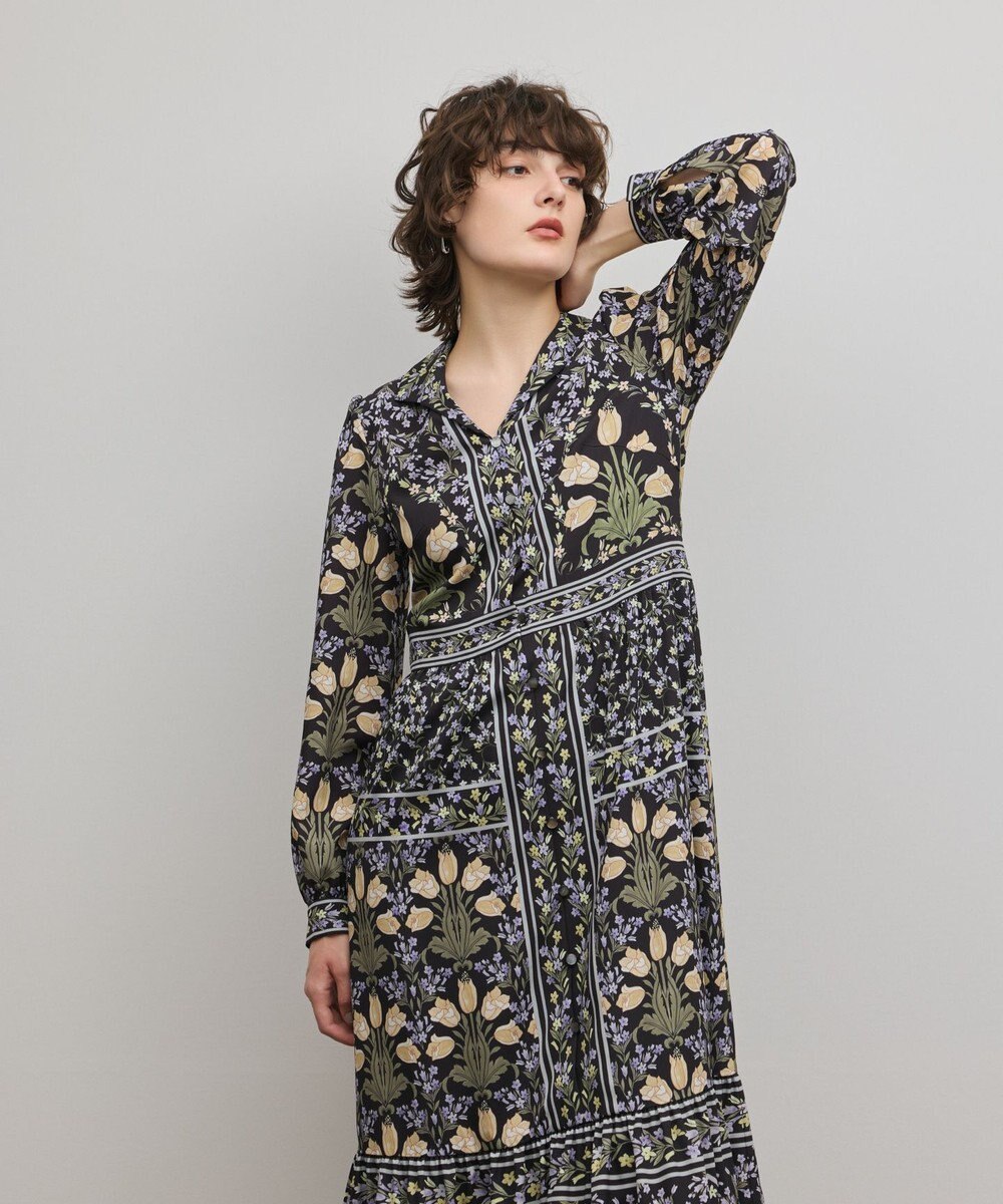 GRACE CONTINENTAL フラワーパターンプリントワンピース 