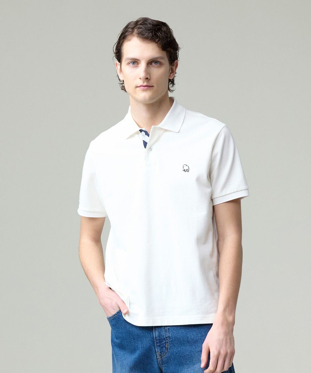 J.PRESS MEN 気品と愛嬌のバランスが抜群！【J.PRESS人気NO1ポロシャツ】 バックブルカノコレジメン ポロシャツ 