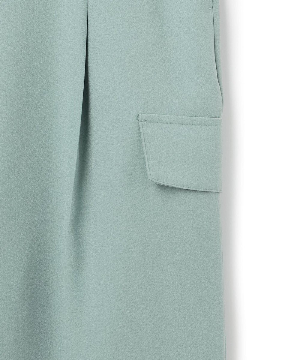 ICB FluidBackSatin ワイドストレートカーゴパンツ 