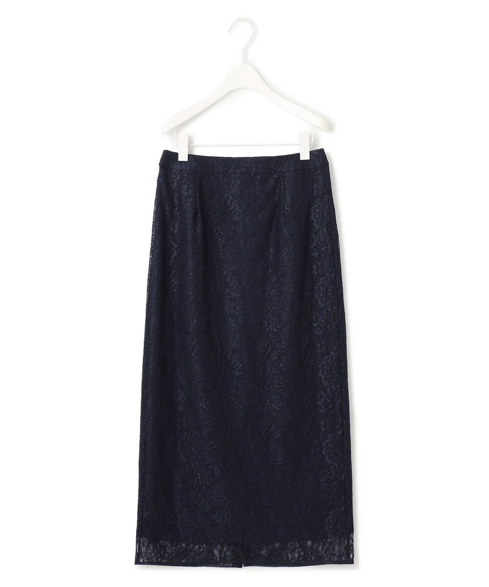 ICB 【洗える】ナイロンラッセルレース ナロースカート 