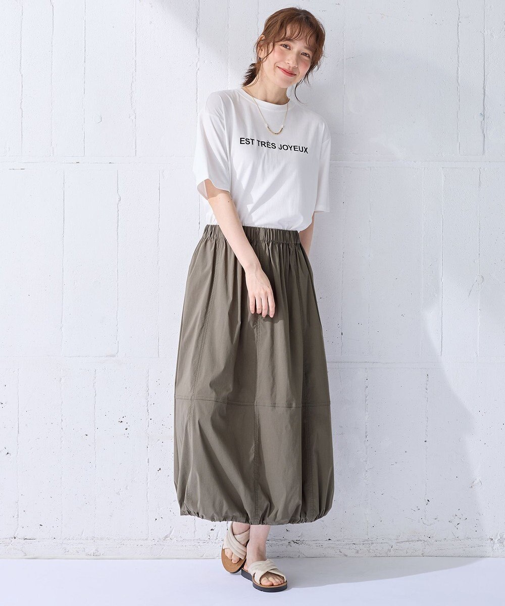 ANY 【汗ジミ防止加工】シルケットスムース半袖ロゴTシャツ 