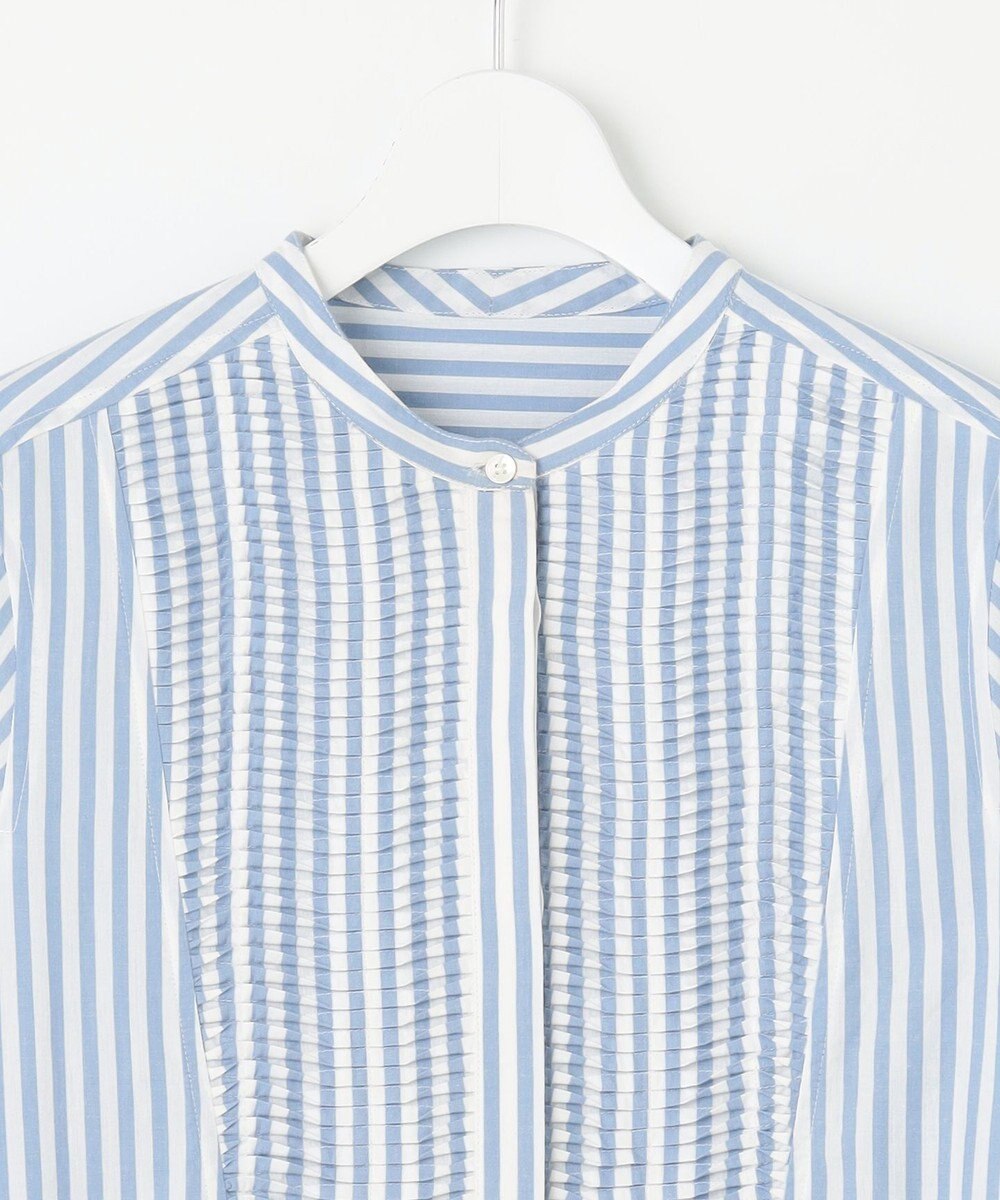 23区 【Indian Factory】コットンポプリン タックディテール シャツワンピース 