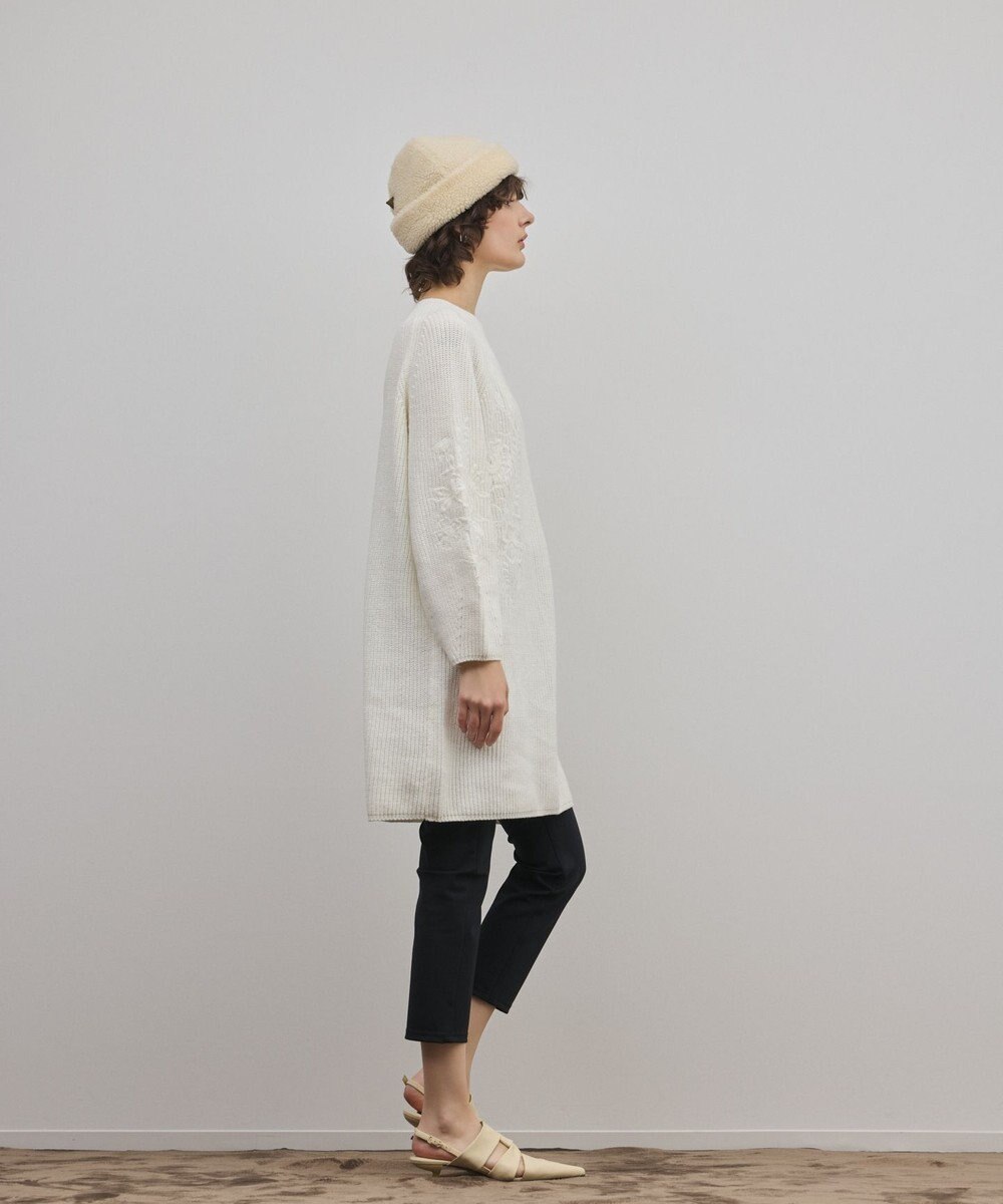 GRACE CONTINENTAL エンブロイダリーニットワンピース 