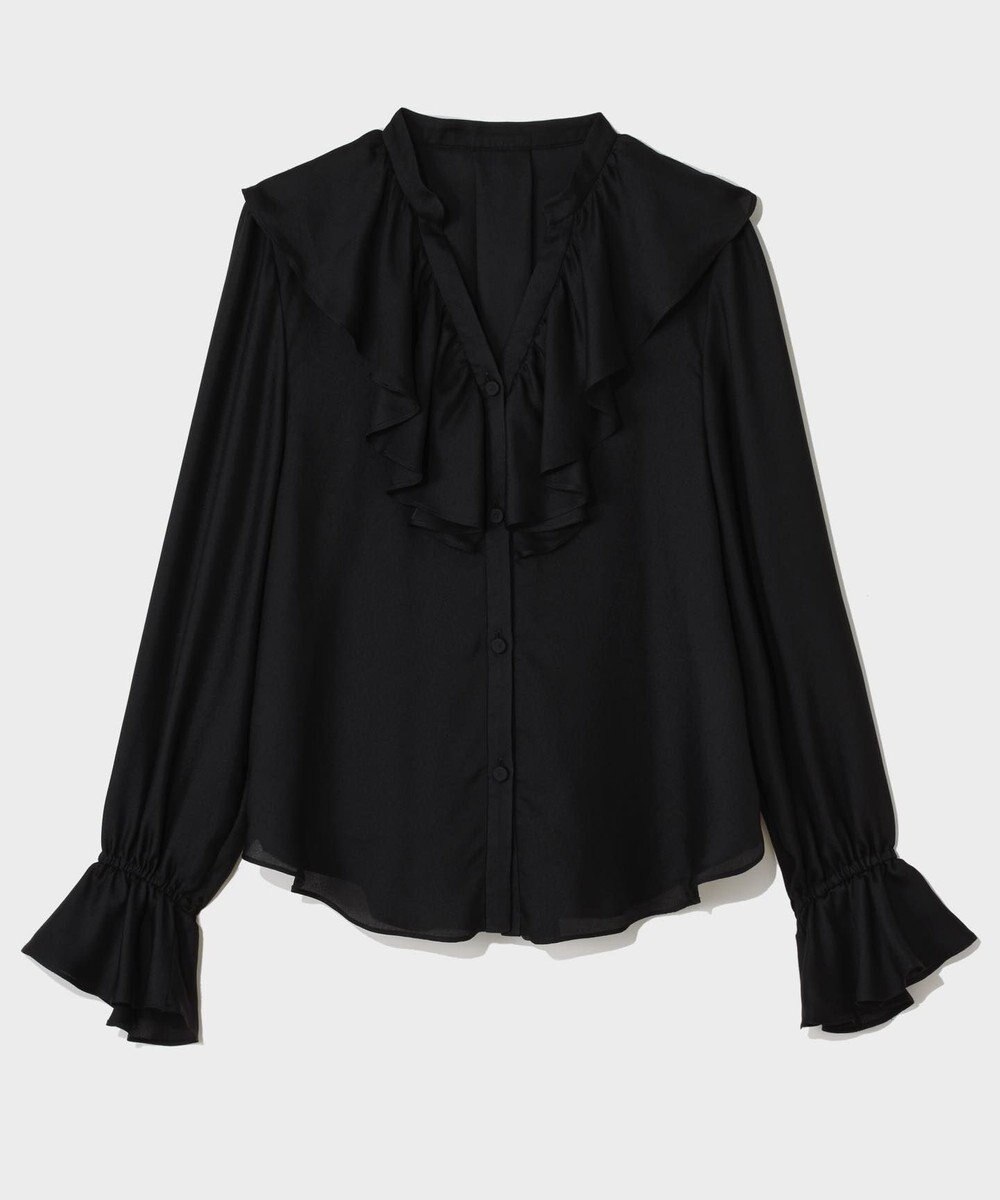 GRACE CONTINENTAL スキッパーラッフルブラウス 