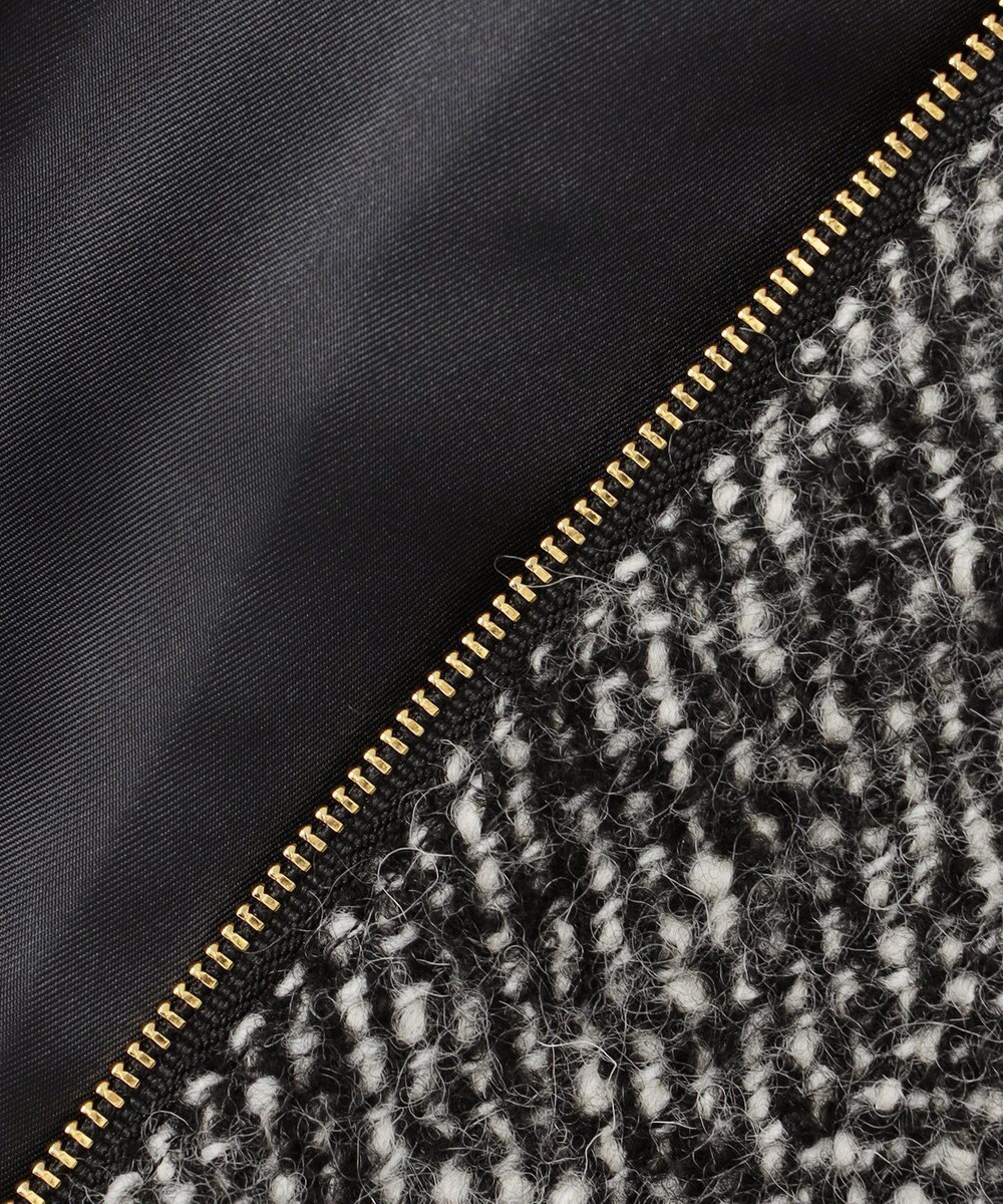 23区 S 【STORY11月掲載】BALLI ヘリンボーンツイード ノーカラー ブルゾン 