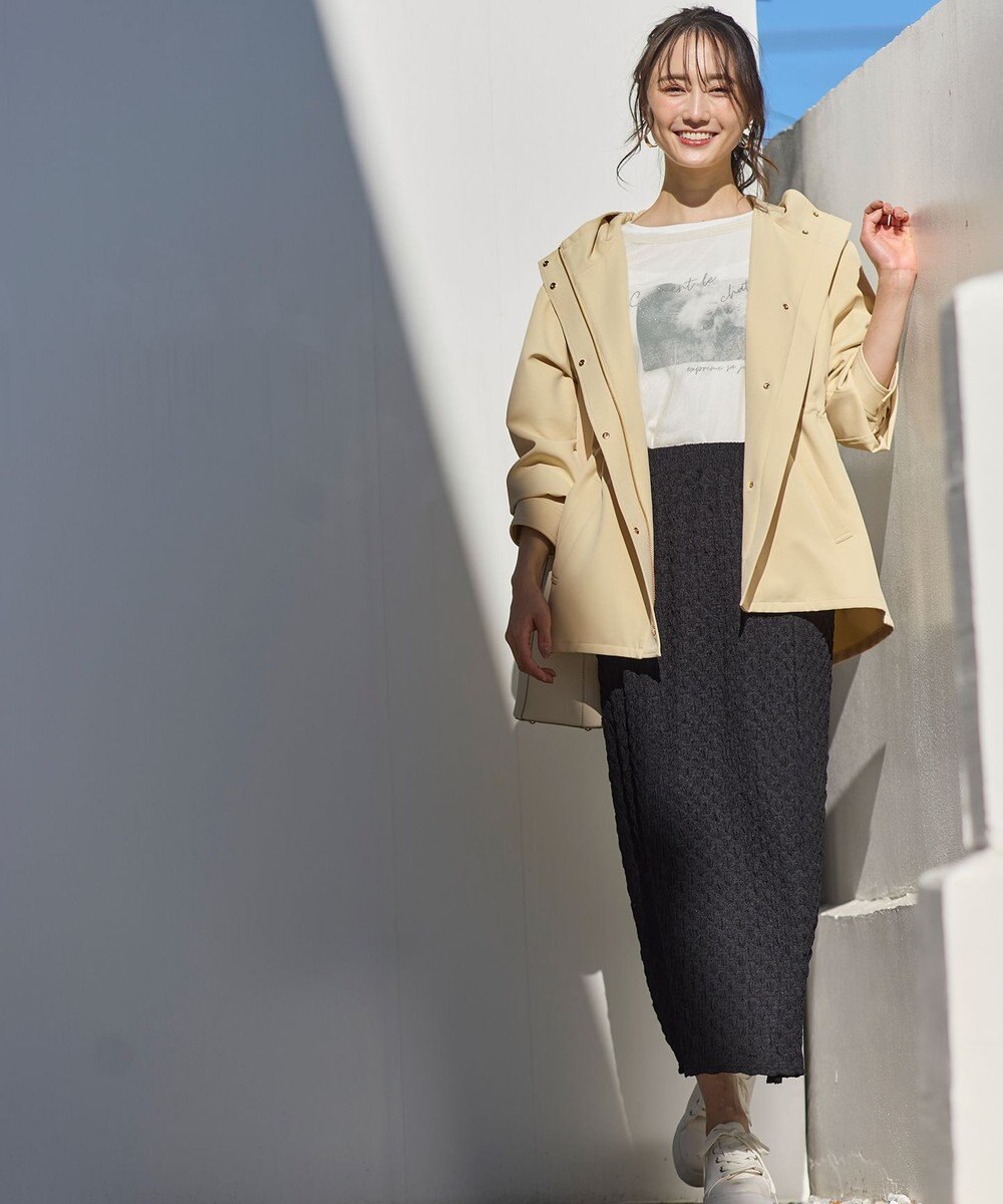 ANY SIS L 【貴島明日香さんコラボ】チュールレイニャード猫 Tシャツ 