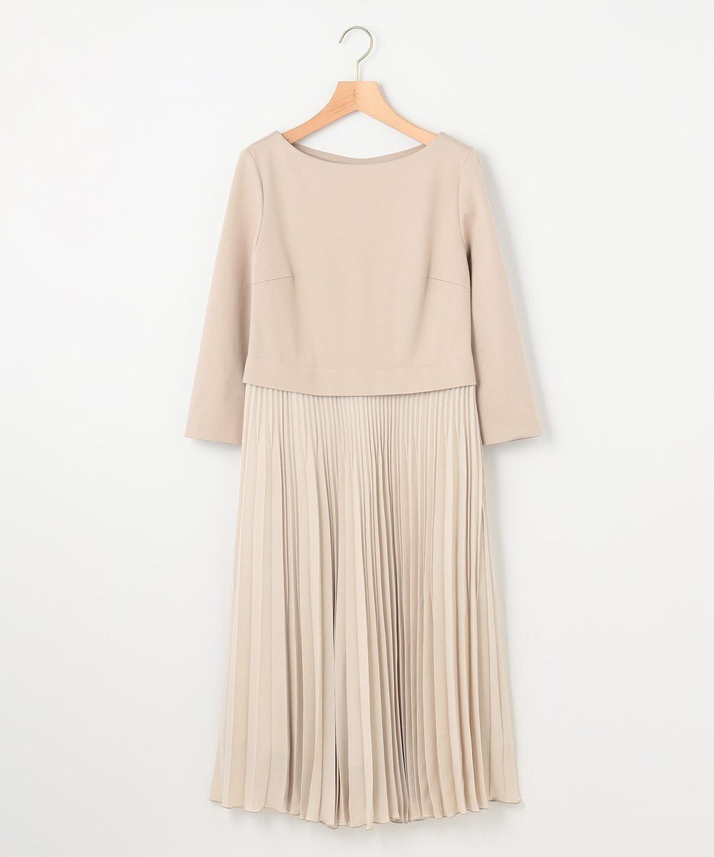 組曲 【KUMIKYOKU NAVY】ジャージーコンビプリーツ ワンピース 