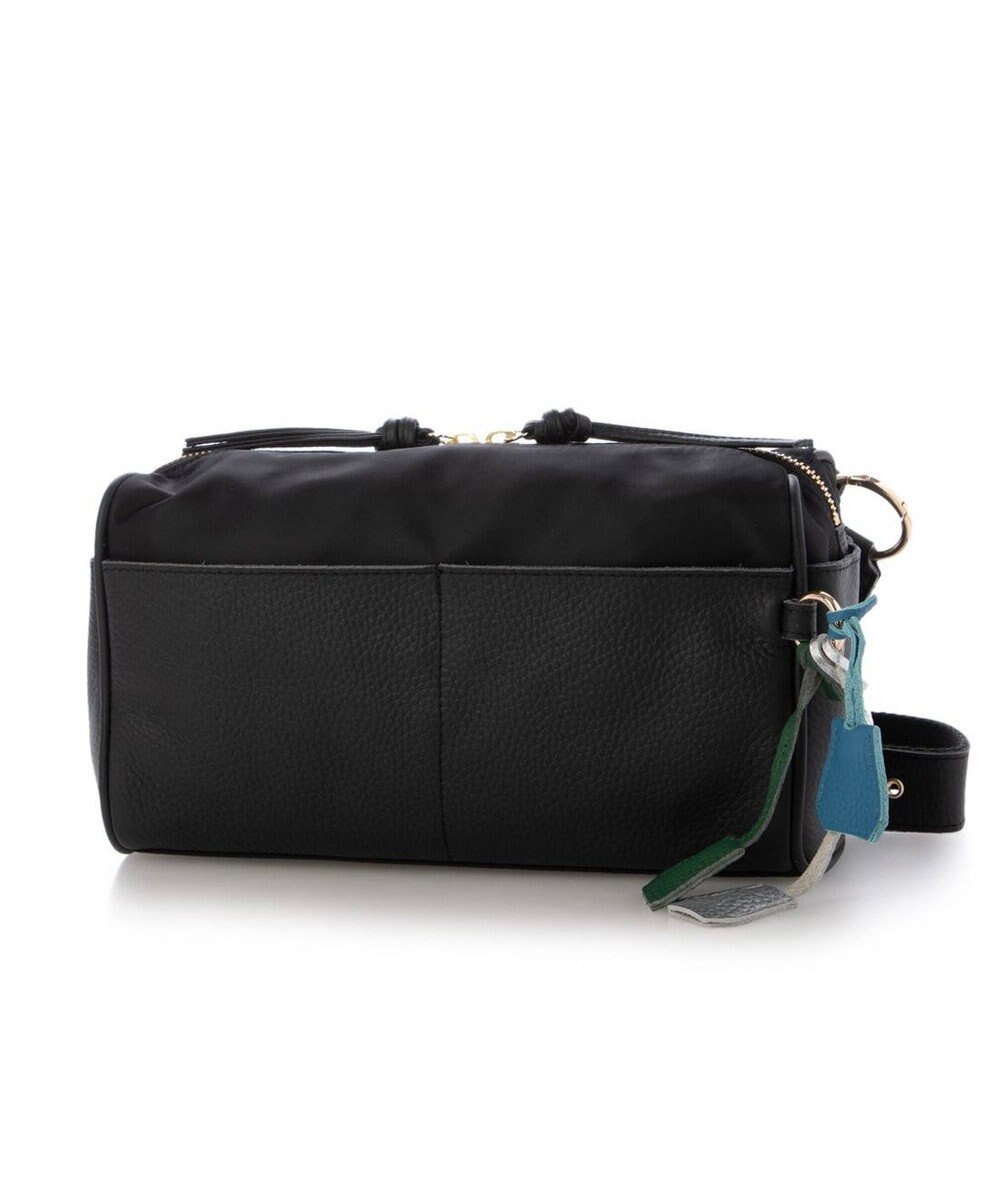 UNBILLION ペルケ perche / 牛革×ナイロンチェンジベルトキーチャームショルダー 