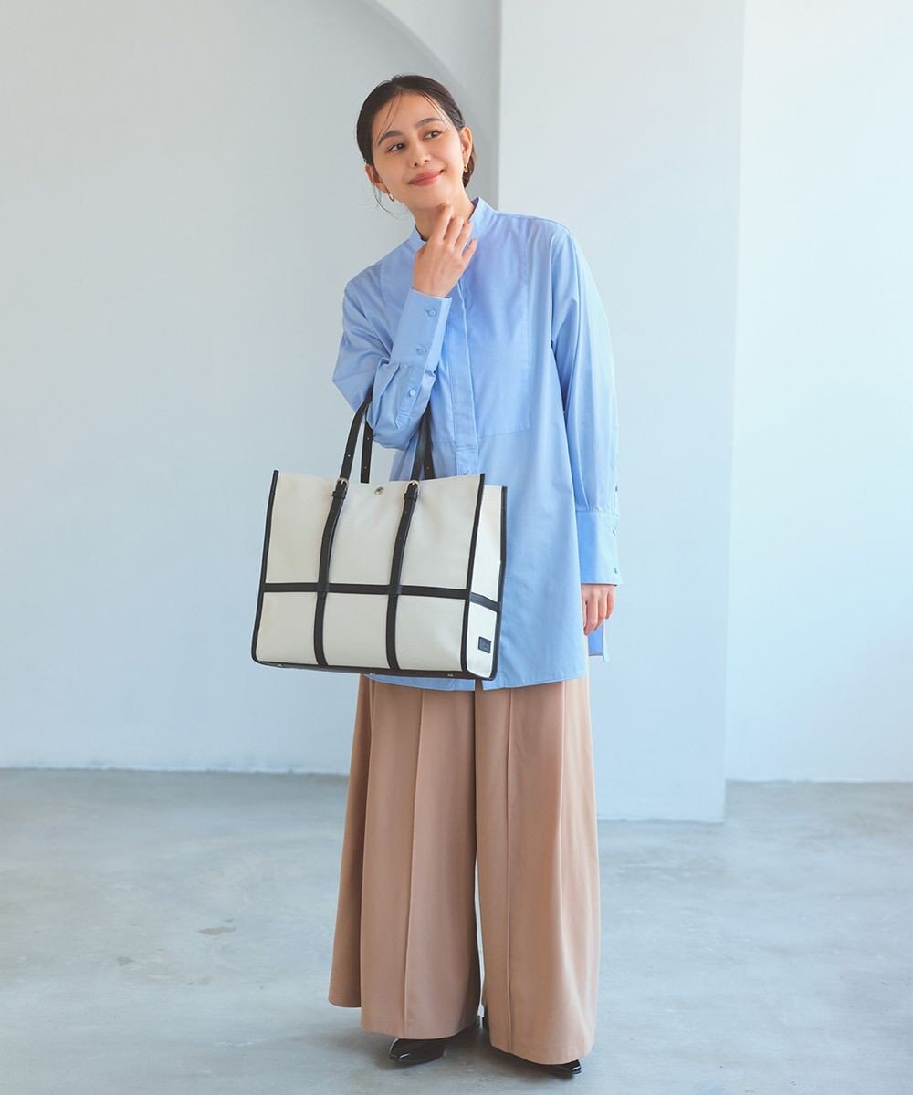 TOPKAPI 【Breath TOPKAPI】FRAME フレーム レザーベルト スクエア トートバッグ　A4 / 軽量 