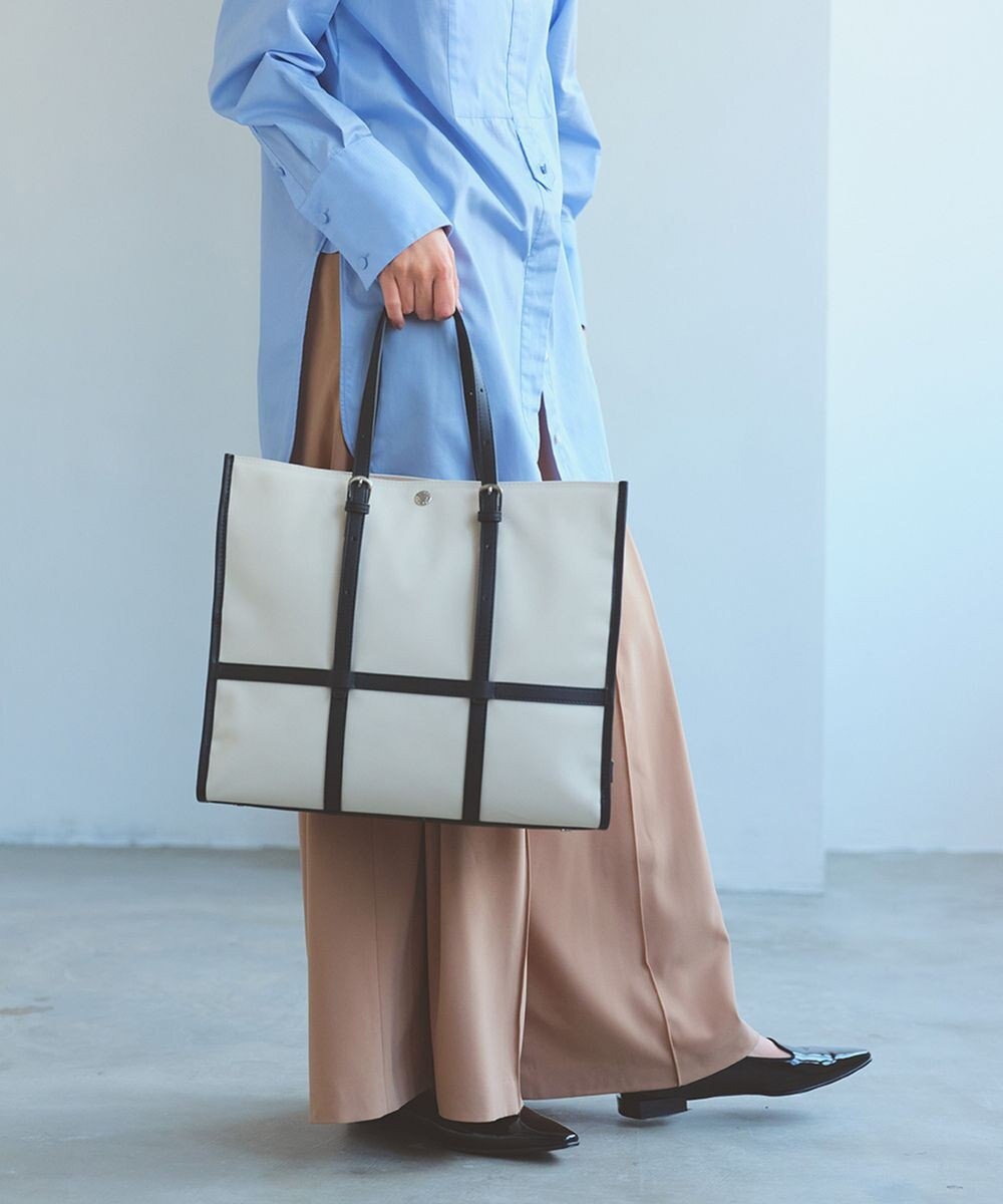 TOPKAPI 【Breath TOPKAPI】FRAME フレーム レザーベルト スクエア トートバッグ　A4 / 軽量 