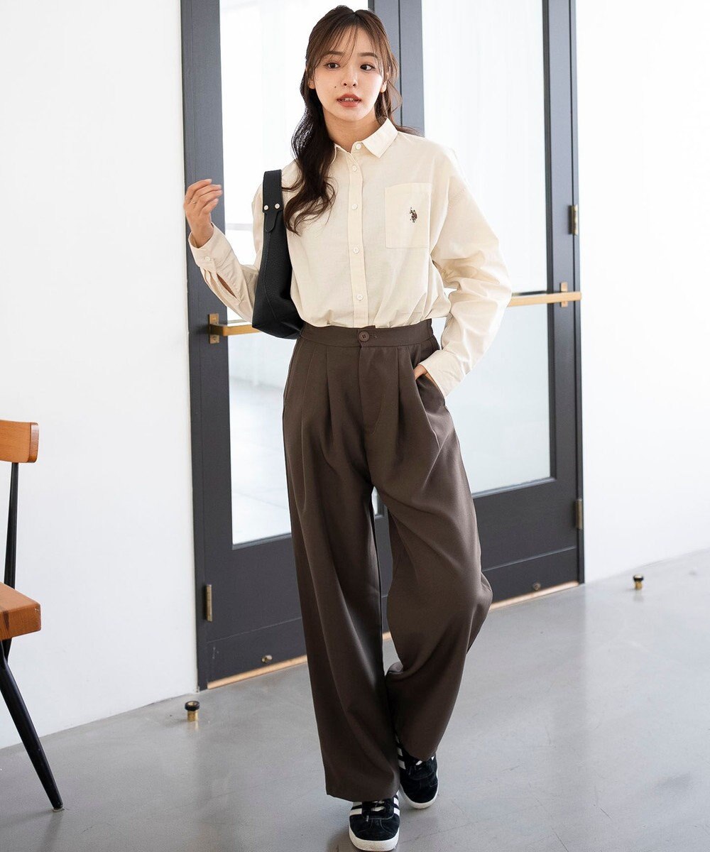 WEGO 【25年秋新色登場★】U.S. POLO ASSN.別注ロングスリーブシャツ 