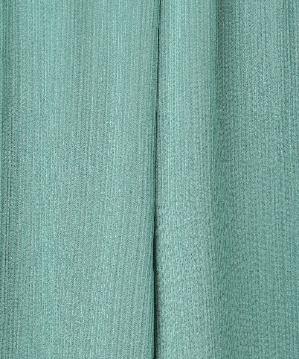 ICB 【接触冷感・洗える】サテンヨウリュウ ワイドストレートパンツ 