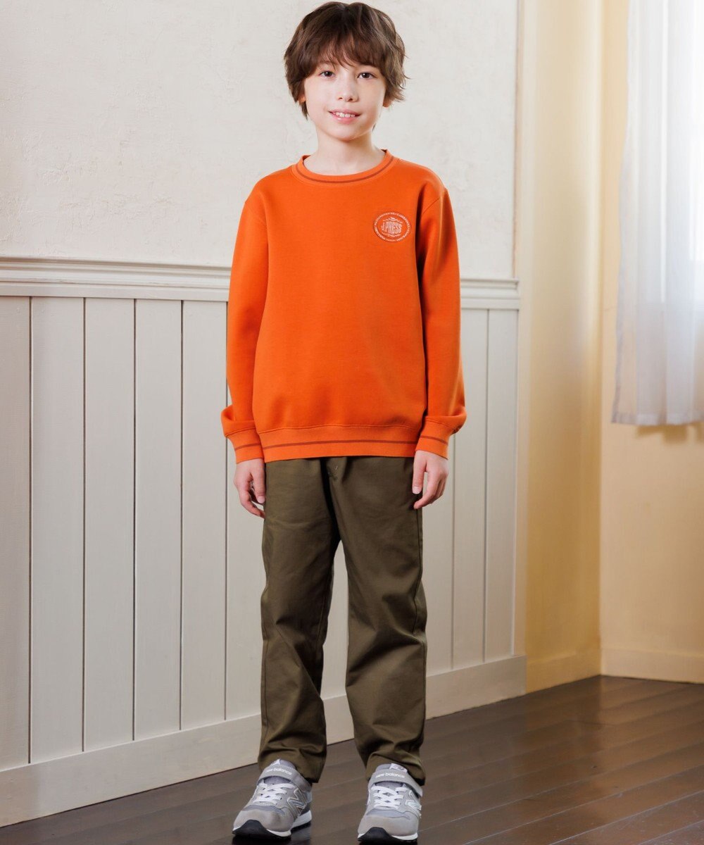 J.PRESS KIDS 【100-130cm】ダンボール ロゴエンブロイダリー トレーナー 
