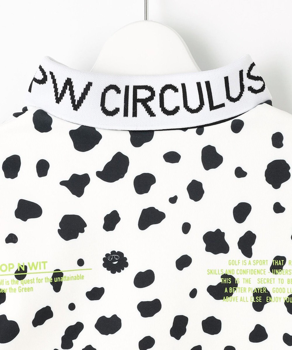 PW CIRCULUS 【WOMEN】スノーレオパード裏フリースモックネックT 