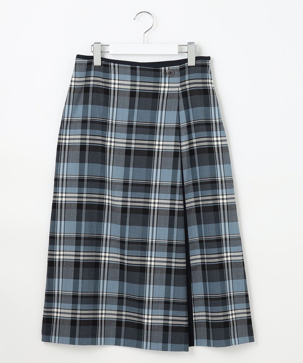 J.PRESS LADIES 【洗える】テトロンレーヨン/ウール milledタータン スカート 